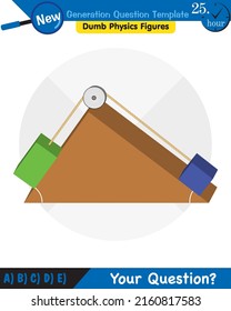 Physics, The laws of motion, Newton's laws of motion, next generation question template, dumb physics figures, exam question, eps 