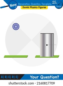 Physics, The laws of motion, Newton's laws of motion, next generation question template, dumb physics figures, exam question, eps 