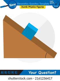 Physics, The laws of motion, Newton's laws of motion, next generation question template, dumb physics figures, exam question, eps