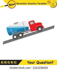 Physics, The laws of motion, Newton's laws of motion, next generation question template, dumb physics figures, exam question, eps