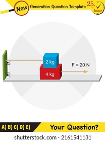 Física, las leyes del movimiento, las leyes de movimiento de Newton, la plantilla de preguntas de la próxima generación, las figuras de la física tonta, la pregunta sobre los exámenes, los eps