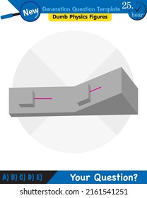 Physics, The laws of motion, Newton's laws of motion, next generation question template, dumb physics figures, exam question, eps