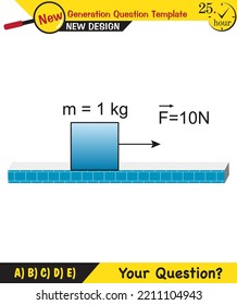 Physics Lecture Notes - The laws of motion, Newton's laws of motion, next generation question template, dumb physics figures, exam question, eps