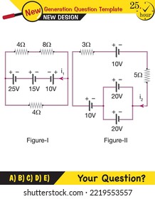 Physics lecture notes - Simple electrical circuits, next generation question template, exam question, eps