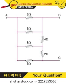 Physics lecture notes - Simple electrical circuits, next generation question template, exam question, eps