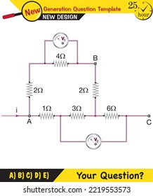 Physics lecture notes - Simple electrical circuits, next generation question template, exam question, eps