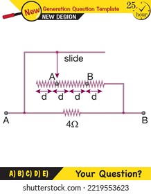 Physics lecture notes - Simple electrical circuits, next generation question template, exam question, eps