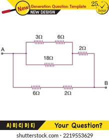 Physics lecture notes - Simple electrical circuits, next generation question template, exam question, eps