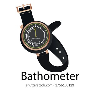 Physik Unterricht auf Druck Subjekt. Bathometer. Tauchbathometer. Wasserdruck
