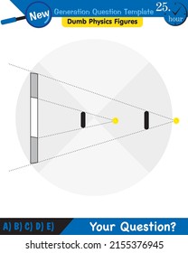 Physics, Light and enlightenment, refraction of light, Convex and Concave Lenses, next generation question template, dumb physics figures, eps 
