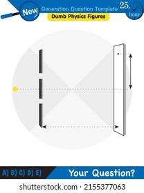 Physics, Light and enlightenment, refraction of light, Convex and Concave Lenses, next generation question template, dumb physics figures, eps 