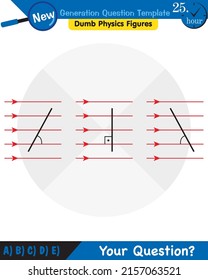 Physik, Licht und Erleuchtung, Lichtrefraktion, Konvex- und Concave-Objektive, Fragevorlage der nächsten Generation, stumme Physik-Figuren, EPS 