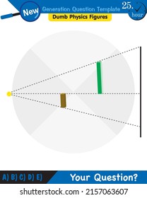 Física, luz e iluminación, refracción de luz, lentes convexa y cóncavo, plantilla de preguntas de próxima generación, figuras mudas de física, eps 