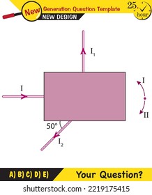 Física - Luz e iluminación, refracción de luz, lentes convexos y cóncavo, plantilla de preguntas de próxima generación, pregunta de examen, eps 
