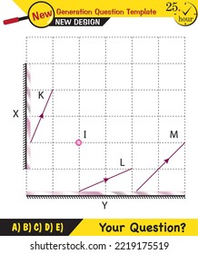 Physics - Light and enlightenment, refraction of light, Convex and Concave Lenses, next generation question template, exam question, eps 

