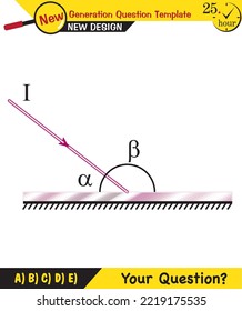 Physics - Light and enlightenment, refraction of light, Convex and Concave Lenses, next generation question template, exam question, eps 
