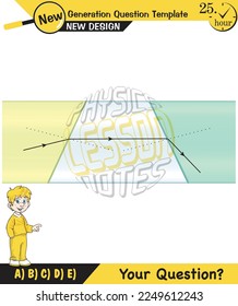 Physics, Light and enlightenment, refraction of light, Convex and Concave Lenses, Optics, experiments, next generation question template, eps