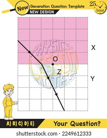 Physics, Light and enlightenment, refraction of light, Convex and Concave Lenses, Optics, experiments, next generation question template, eps