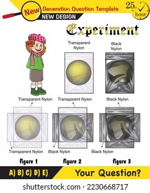 Physics, Light and enlightenment, refraction of light, visibility experiments, next generation question template, dumb physics figures, eps