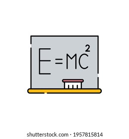 Physics сolor line icon. Pictogram for web page, mobile app, promo. UI UX GUI design element. Editable stroke.