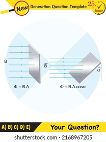 Physics, Magnetic field, Electromagnetic field and magnetic force, Polar magnet schemes, Educational magnetism physics vector, Magnetic field world,next generation question template