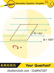 Physics, Magnetic field, Electromagnetic field and magnetic force, Polar magnet schemes, Educational magnetism physics vector, Magnetic field world,next generation question template