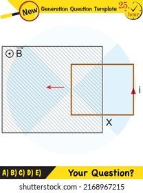Physics, Magnetic field, Electromagnetic field and magnetic force, Polar magnet schemes, Educational magnetism physics vector, Magnetic field world,next generation question template