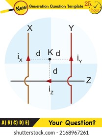 Physics, Magnetic field, Electromagnetic field and magnetic force, Polar magnet schemes, Educational magnetism physics vector, Magnetic field world,next generation question template