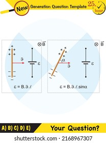 Physics, Magnetic field, Electromagnetic field and magnetic force, Polar magnet schemes, Educational magnetism physics vector, Magnetic field world,next generation question template