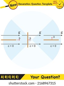 Physics, Magnetic field, Electromagnetic field and magnetic force, Polar magnet schemes, Educational magnetism physics vector, Magnetic field world,next generation question template