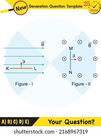 Physics, Magnetic field, Electromagnetic field and magnetic force, Polar magnet schemes, Educational magnetism physics vector, Magnetic field world,next generation question template