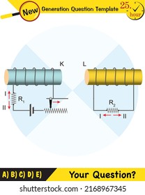 Physics, Magnetic field, Electromagnetic field and magnetic force, Polar magnet schemes, Educational magnetism physics vector, Magnetic field world,next generation question template