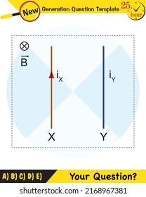 Physics, Magnetic field, Electromagnetic field and magnetic force, Polar magnet schemes, Educational magnetism physics vector, Magnetic field world,next generation question template