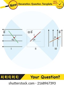 Physics, Magnetic field, Electromagnetic field and magnetic force, Polar magnet schemes, Educational magnetism physics vector, Magnetic field world,next generation question template