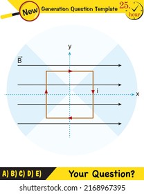 Physics, Magnetic field, Electromagnetic field and magnetic force, Polar magnet schemes, Educational magnetism physics vector, Magnetic field world,next generation question template