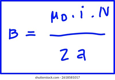 physics of magnetic fields, physics formula of biot-savart law equation to determine magnetic induction at the center of a circle of a thin coil with N turns