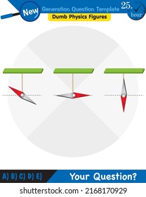 Physics, Magnets, Electromagnetic field and magnetic force, Polar magnet schemes, Educational magnetism physics vector, next generation question template, dumb physics figures