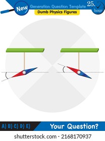 Physics, Magnets, Electromagnetic field and magnetic force, Polar magnet schemes, Educational magnetism physics vector, next generation question template, dumb physics figures