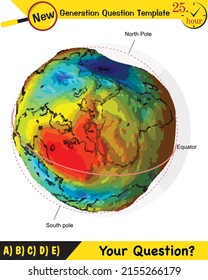 Physics, movements of the earth around the sun, formation of the seasons, next generation question template, eps