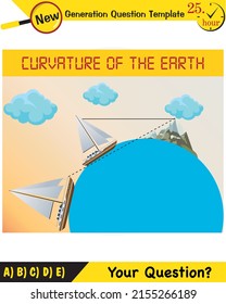 Physics, movements of the earth around the sun, formation of the seasons, next generation question template, eps