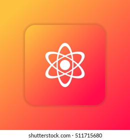 Physics orange bright app ui/ux Icon / Logo design