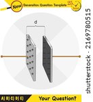 Physics, parallel plate capacitor in circuit, Capacitors, circuit elements, next generation question template, exam question