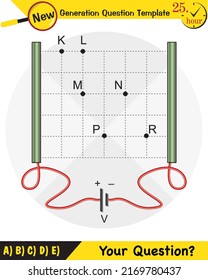 Physics, parallel plate capacitor in circuit, Capacitors, circuit elements, next generation question template, exam question