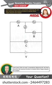 Física, Conceptos físicos, Escuela secundaria, escuela media, Plantilla de preguntas de examen, lecciones numéricas, lecciones verbales, Problemas de la próxima generación, papá, niña, para maestros, editable