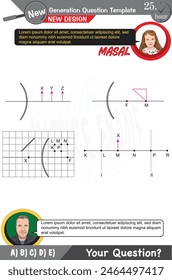 Physics, Physical concepts, High school, middle school, exam question template, numerical lessons, verbal lessons, Next generation problems, dad, girl, for teachers, editable