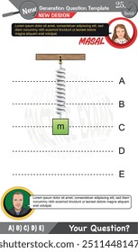 Physics, Physical concepts, High school, middle school, exam question template, numerical lessons, verbal lessons, Next generation problems, dad, girl, for teachers, editable, eps