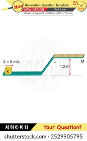Física, Conceptos físicos, Escuela secundaria, escuela intermedia, Plantilla de preguntas de exámenes, lecciones numéricas, lecciones verbales, Problemas de próxima generación, para maestros, editable, capa negra, eps