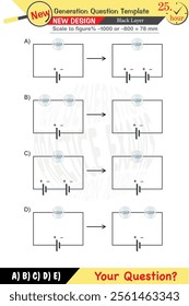 Physics, Physical concepts, High school, middle school, exam question template, numerical lessons, verbal lessons, Next generation problems, for teachers, editable, black layer, eps