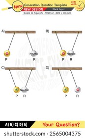 Physics, Physical concepts, High school, middle school, exam question template, numerical lessons, verbal lessons, Next generation problems, for teachers, editable, black layer, eps