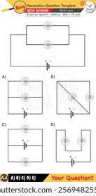 Physics, Physical concepts, High school, middle school, exam question template, numerical lessons, verbal lessons, Next generation problems, for teachers, editable, black layer, eps